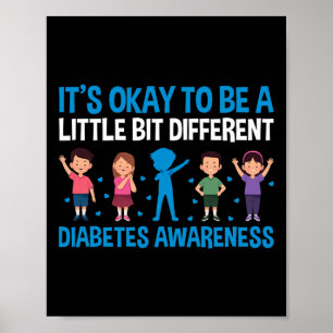 T1d Warrior Diabetes Support Diabetes Awareness  Poster