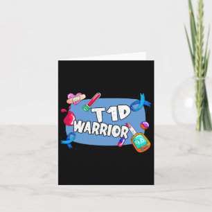T1d Warrior Diabetes Type 1 T1 Support Card
