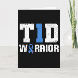 T1d Warrior Diabetes Warrior Diabetes Awareness  Card