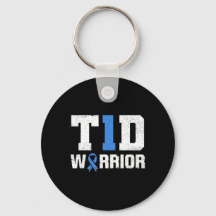 T1D Warrior Diabetes Warrior Diabetes Awareness Key Ring