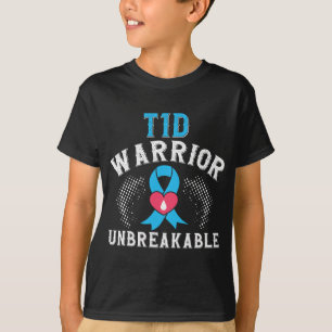 T1D Warrior Unbreakable Diabetes Awareness Month B T-Shirt