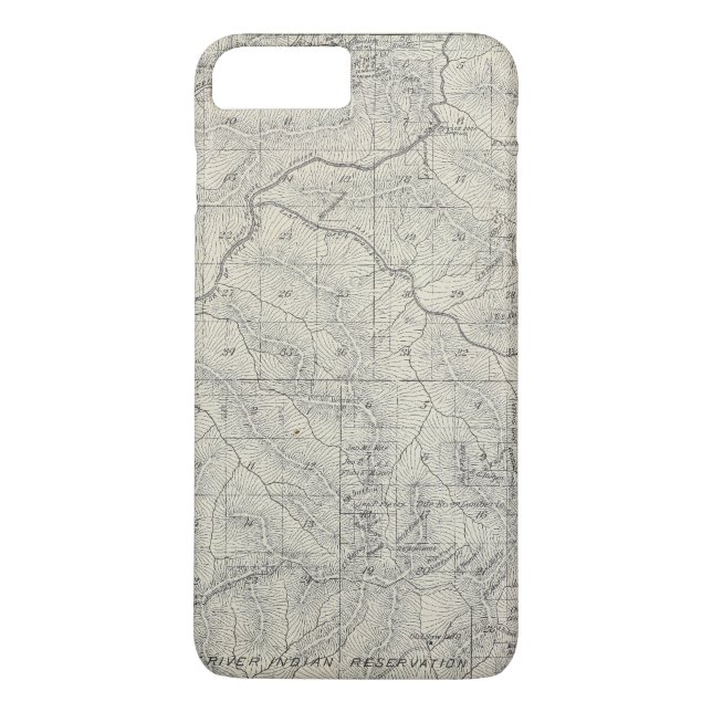 T2021S R3031E Tulare County Section Map Case-Mate iPhone Case (Back)