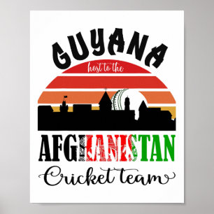 T20 Cricket Guyana Host To The Afghanistan Cricket Poster