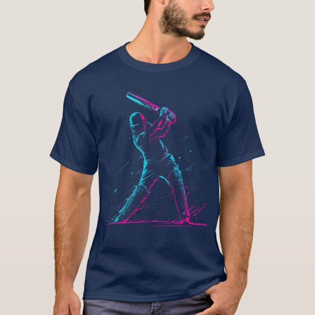 T20 Cricket Night Match Power Shot Tee (Front)
