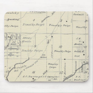 T20S R23E Tulare County Section Map Mouse Pad