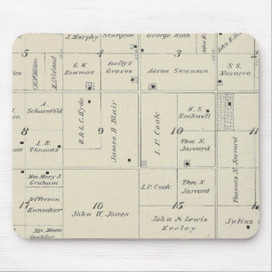 T20S R26E Tulare County Section Map Mouse Pad