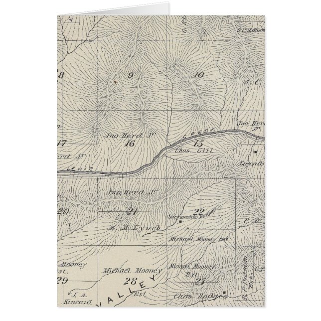 T20S R28E Tulare County Section Map (Front)