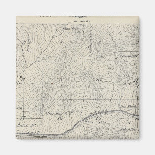 T20S R28E Tulare County Section Map Magnet