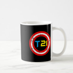 T21 Superhero World Down Syndrome Awareness Day Ki Coffee Mug
