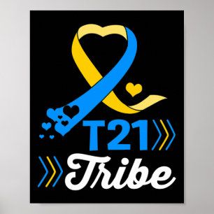 T21 Tribe Arrow Down Syndrome Awareness Poster