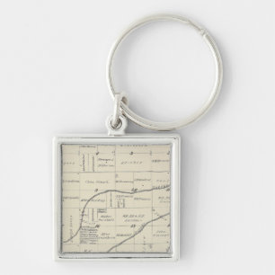 T22S R25E Tulare County Section Map Key Ring