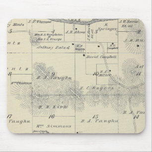 T22S R28E Tulare County Section Map Mouse Pad