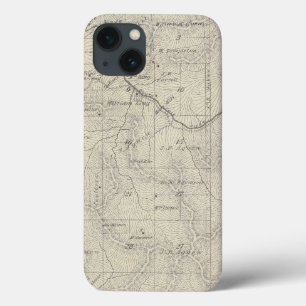 T22S R29E Tulare County Section Map iPhone 13 Case