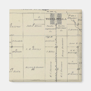 T23S R27E Tulare County Section Map Magnet