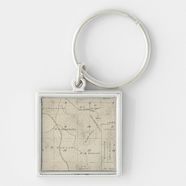 T23S R29E Tulare County Section Map Key Ring (Front)