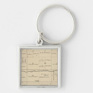 T24S R26E Tulare County Section Map Key Ring