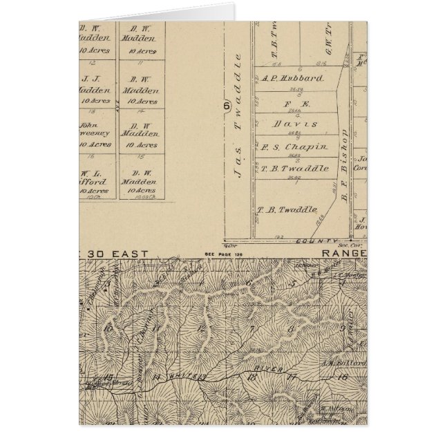T24S R3031E Tulare County Section Map (Front)