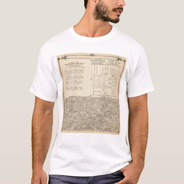 T24S R3031E Tulare County Section Map T-Shirt (Front)