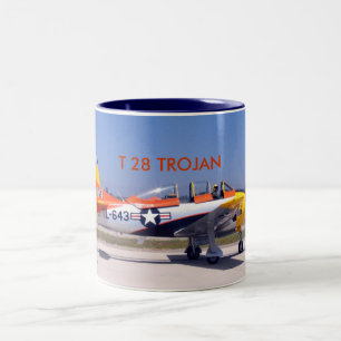 T28, T 28 TROJAN Two-Tone COFFEE MUG