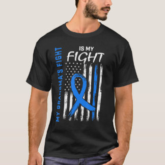 T2 Grandma Type 2 Diabetes Awareness American Flag T-Shirt