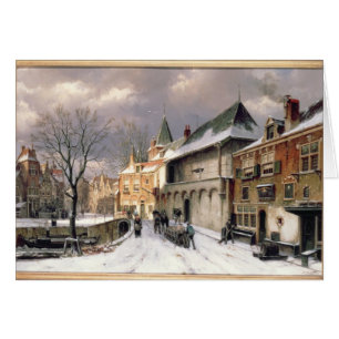 T31117 A View of a Dutch Town in Winter