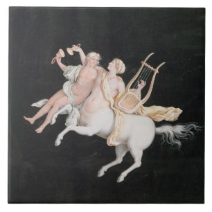 T31466 A Female Centaur and Companion Making Music Tile