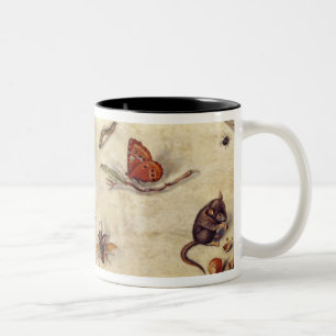 T31567 A Study of Various Insects, Fruit and Anima Two-Tone Coffee Mug