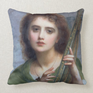 T31601 A Lady with Lyre (panel) Cushion