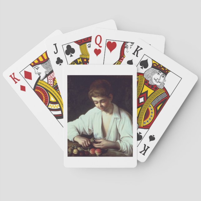 T31971 A Young Boy Peeling an Apple Playing Cards (Back)