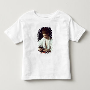 T31971 A Young Boy Peeling an Apple Toddler T-Shirt