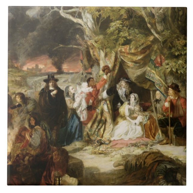 T32191 Highgate Fields During the Great Fire of Lo Tile (Front)