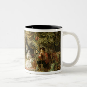 T32191 Highgate Fields During the Great Fire of Lo Two-Tone Coffee Mug