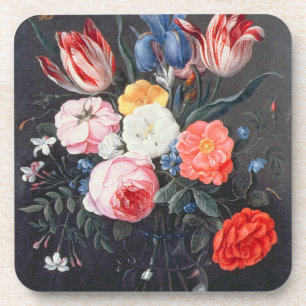 T32511 Still Life of Flowers in a Vase, 1661 (see Coaster
