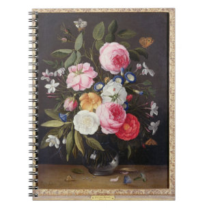 T32512 Still Life of Flowers in a Vase, 1661 (see Notebook