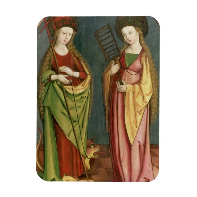 T32982 St. Margaret of Antioch and St. Faith, c.15 Magnet (Vertical)