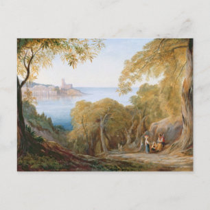 T33412 Landscape with View of Lerici, 1880 Postcard