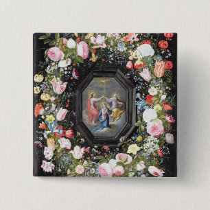 T33453 The Coronation of the Virgin surrounded by 15 Cm Square Badge