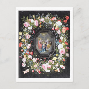 T33453 The Coronation of the Virgin surrounded by Postcard