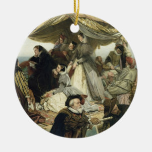 T33653 Mary Stuart's Farewell to France, 1862 Ceramic Tree Decoration