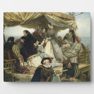 T33653 Mary Stuart's Farewell to France, 1862 Plaque