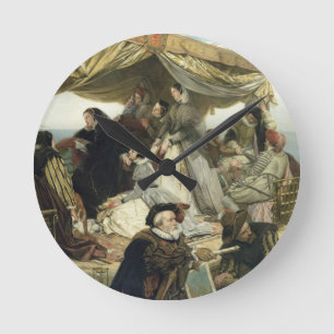 T33653 Mary Stuart's Farewell to France, 1862 Round Clock