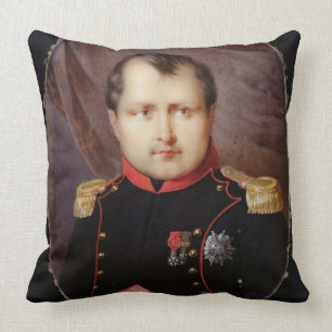 T34002 Portrait Miniature of Napoleon I (1769-1821 Cushion