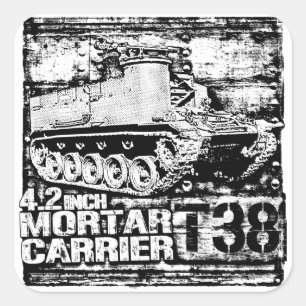 T38 4.2 inch Mortar Carrier Square Sticker
