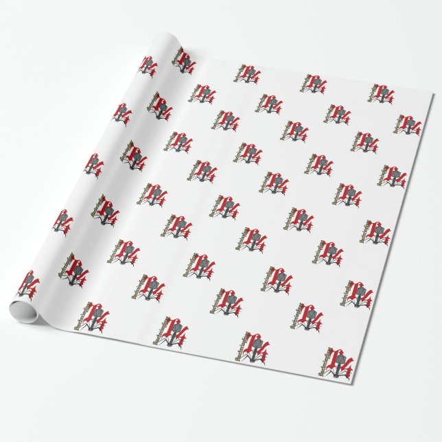 T4 Bacteriophage Wrapping Paper (Unrolled)