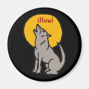 T5- iHowl Wolf Design Magnet