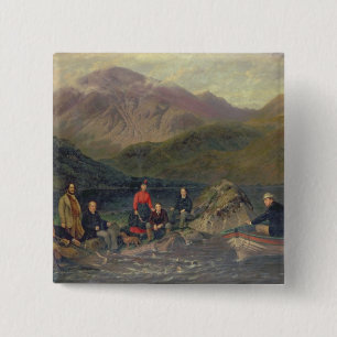 T7833 Fishing at Haweswater 15 Cm Square Badge