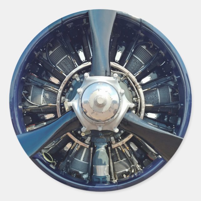 T-28 Trojan Classic Round Sticker (Front)