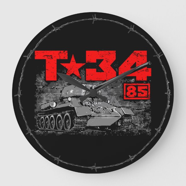 T-34-85 Soviet medium tank Large Clock (Front)