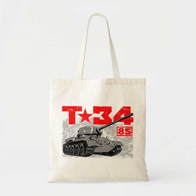 T-34-85 Soviet medium tank Tote Bag (Front)