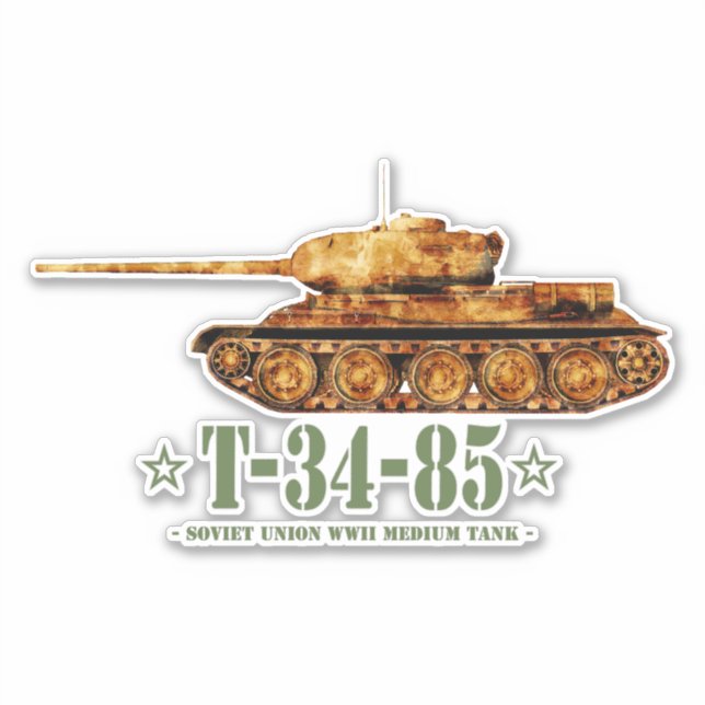 T-34-85 World War Two Soviet Medium Tank WWII (Front)